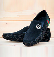 Gucci Stylish Black Suede leather Loafers